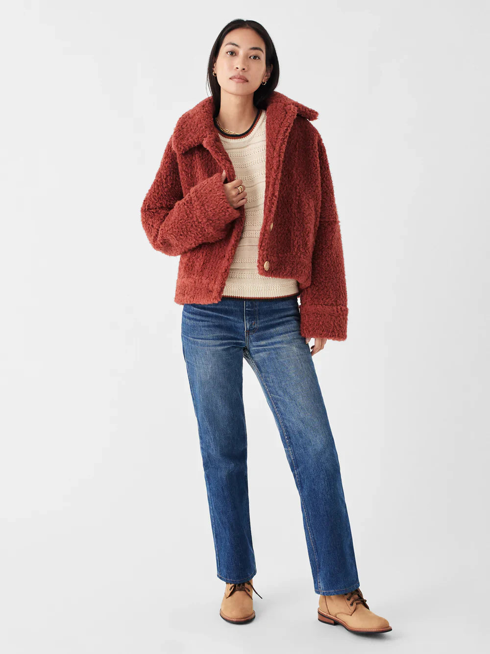 Womens | Timber Ridge High Pile Jacket | Henna