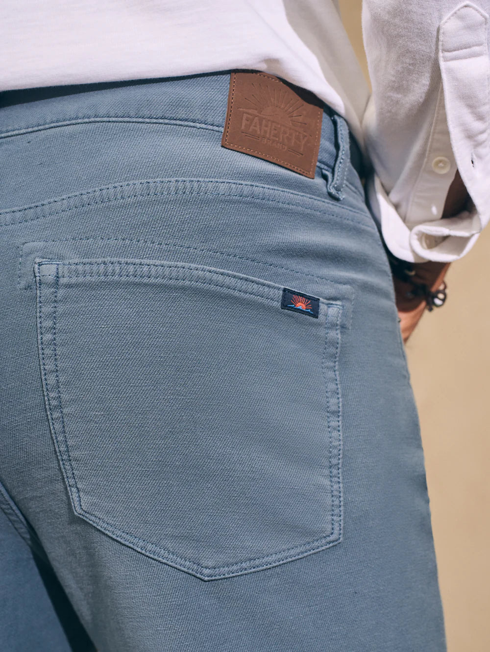 Mens | Stretch Terry 5 Pocket (32in Inseam) | Faded Ocean