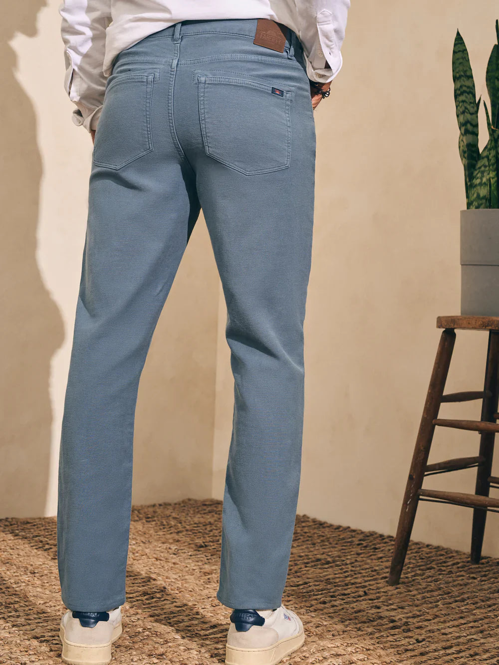 Mens | Stretch Terry 5 Pocket (32in Inseam) | Faded Ocean