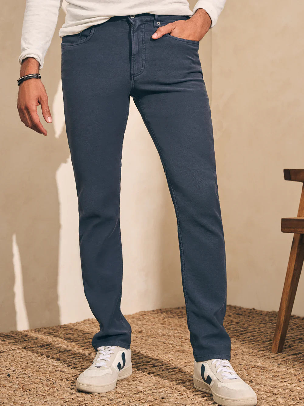 Mens | Stretch Terry 5 Pocket (32in Inseam) | Navy