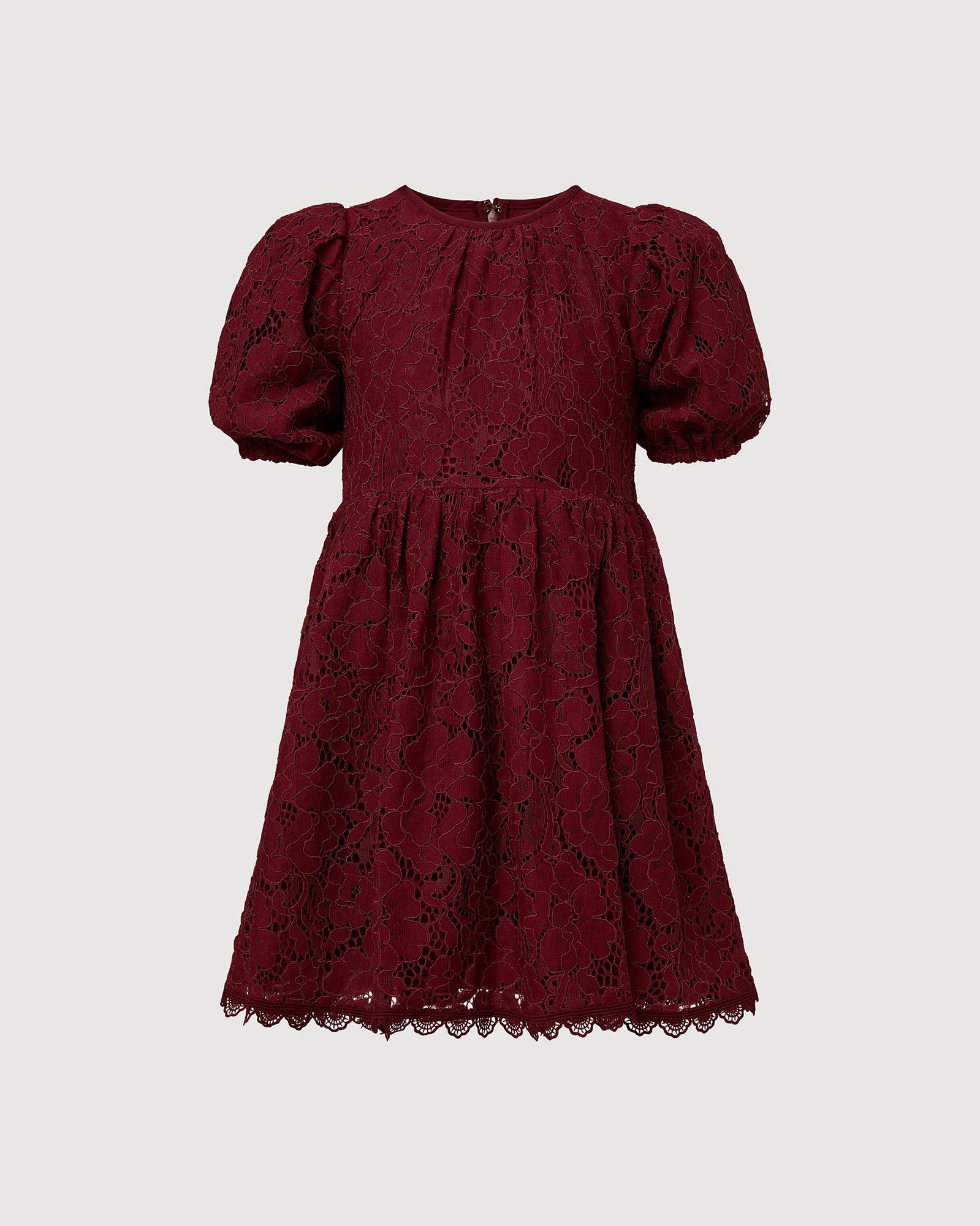 Lace Occasion Dress | Wine Red