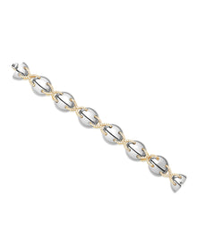 Mariner Cross Bracelet | Cubic Zirconia | Silver
