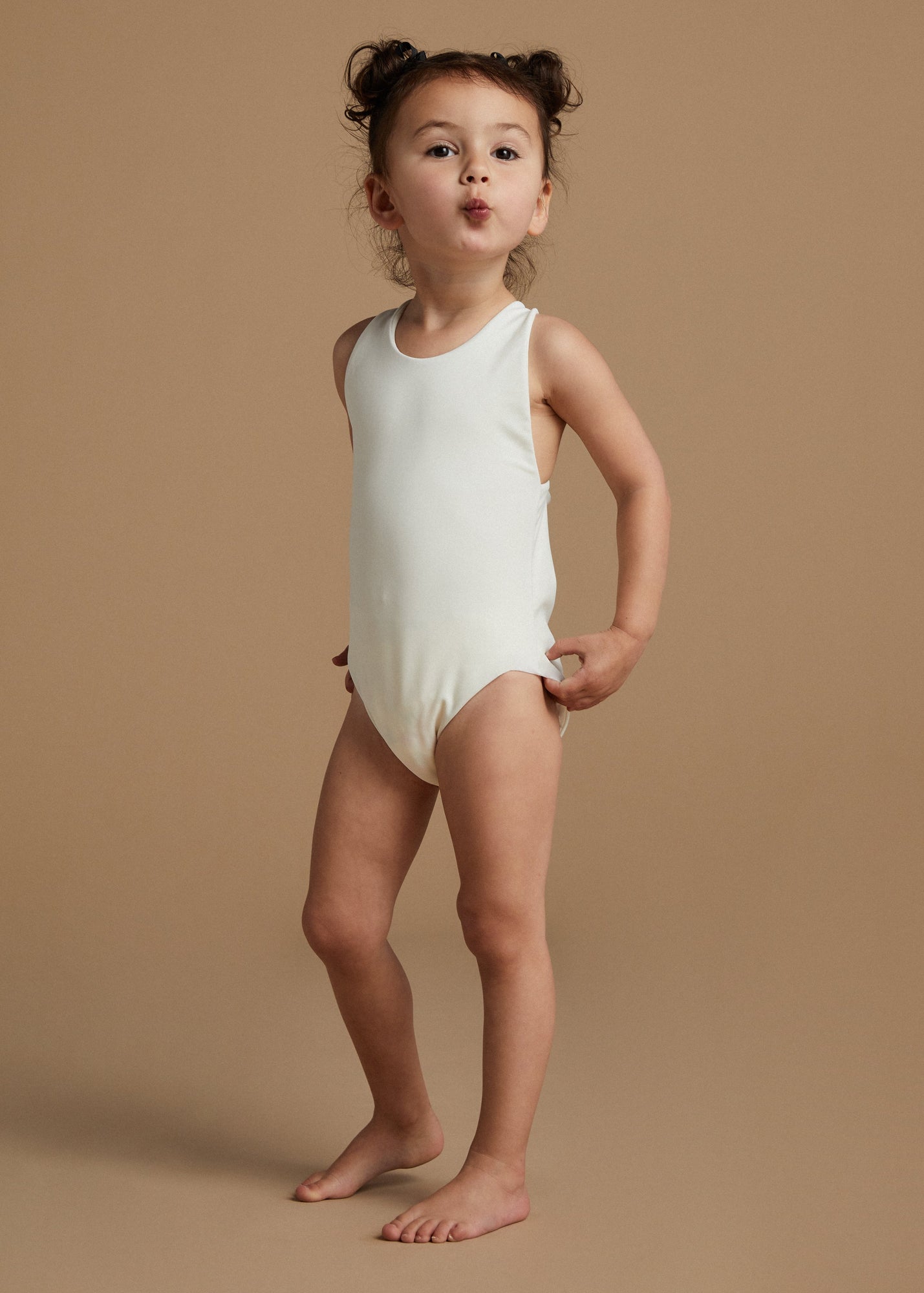 CAPRI MINI SUIT - BLOND - TAN + LINES by Sivan Ayla