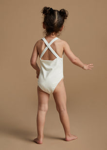 CAPRI MINI SUIT - BLOND - TAN + LINES by Sivan Ayla