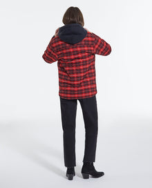 Oversized Checked Shirt | Women | Red x Black