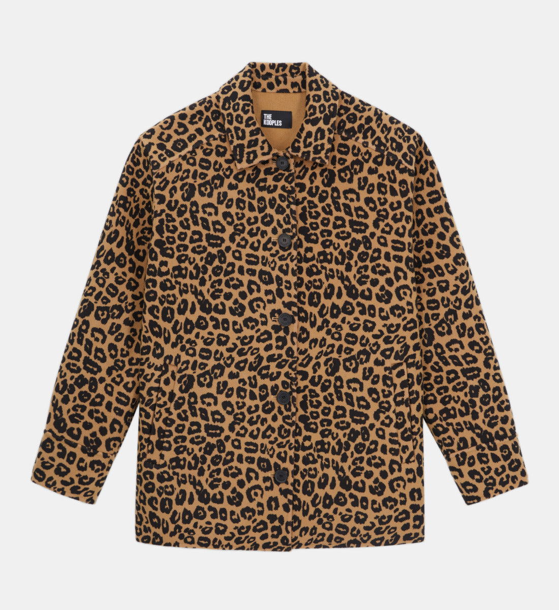 Overshirt Jacket In Wool Blend | Women | Leopard