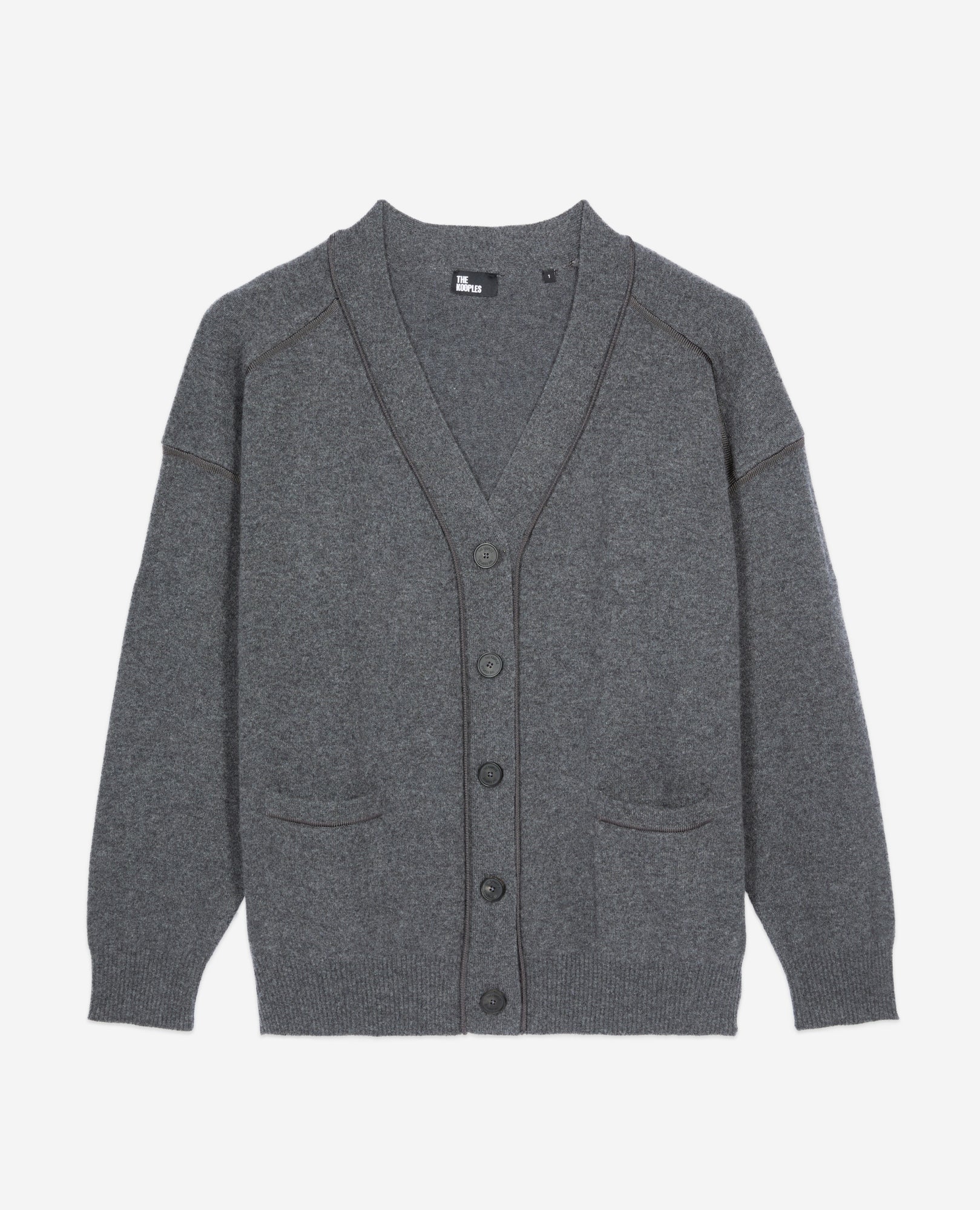 Grey Cashmere Cardigan | Women | Anthracite Melange