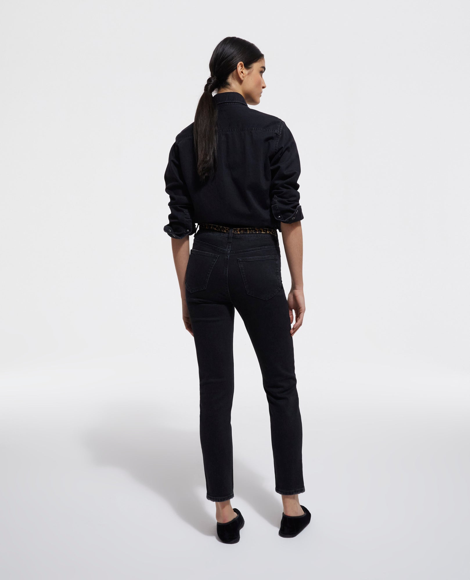 Denim Shirt | Women | Black Washed