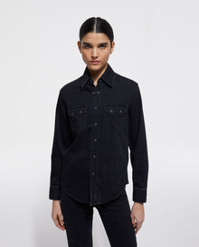 Denim Shirt | Women | Black Washed