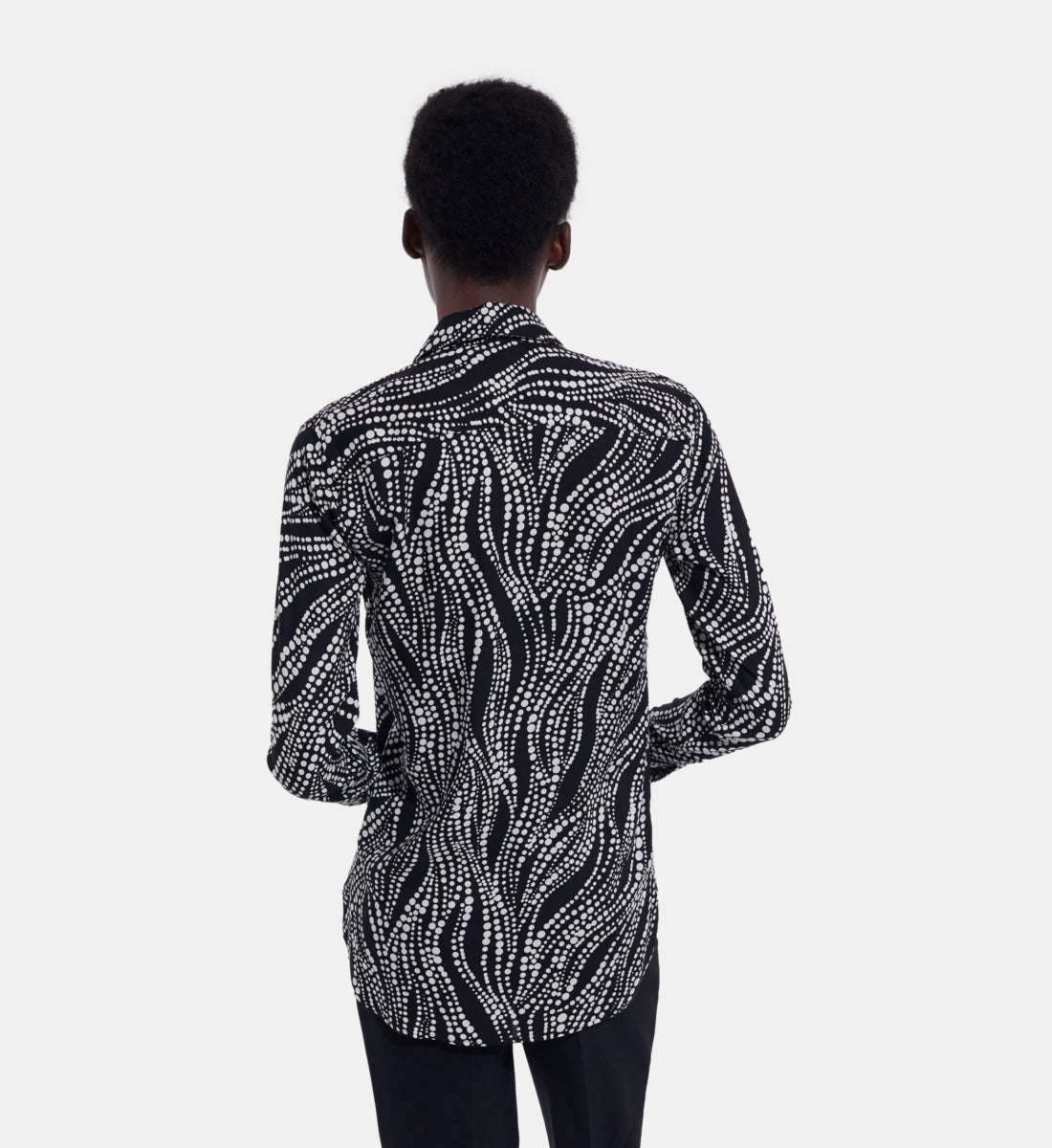 Printed Shirt | Women | Black x White