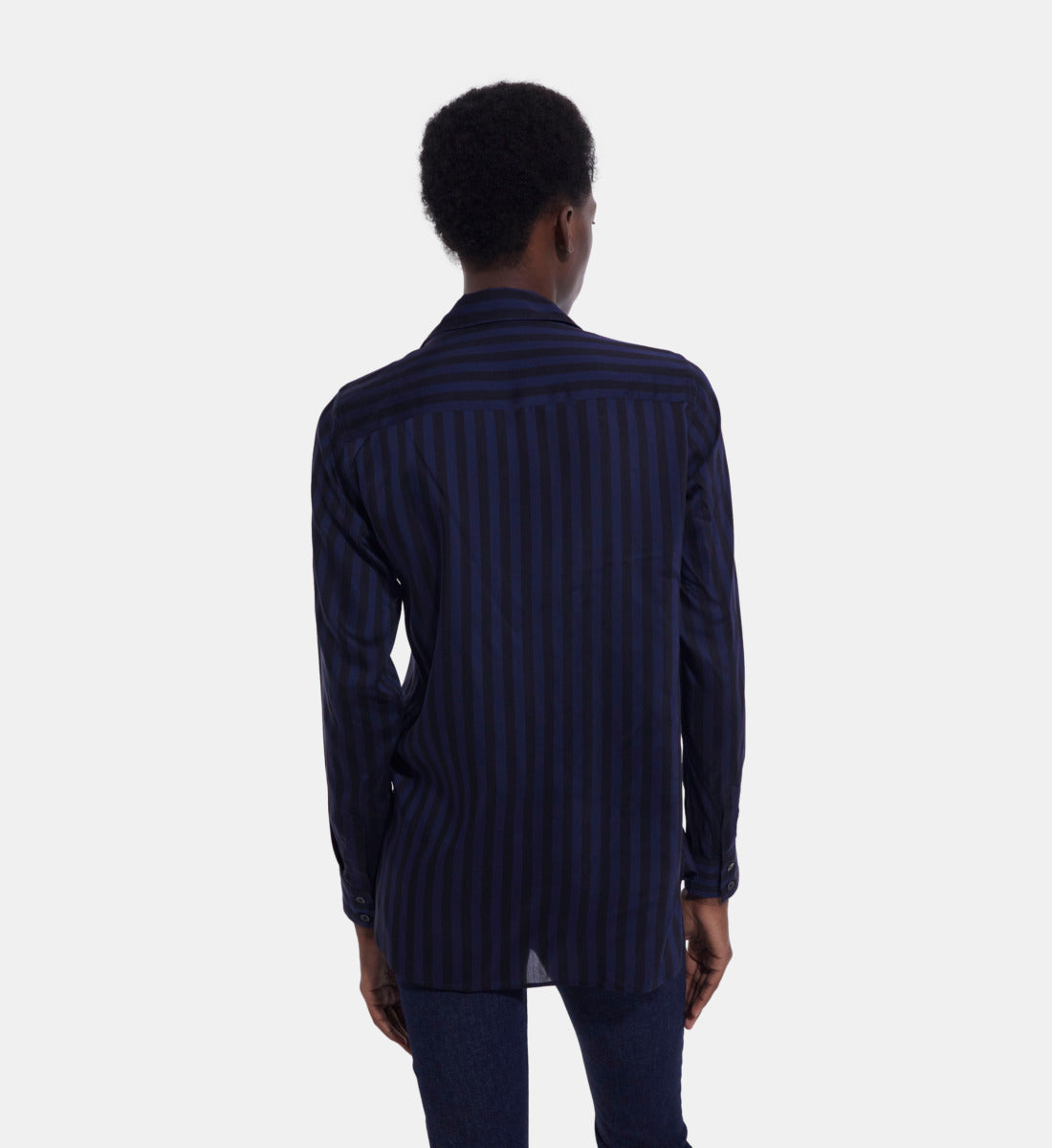 Striped Shirt | Women | Black Navy