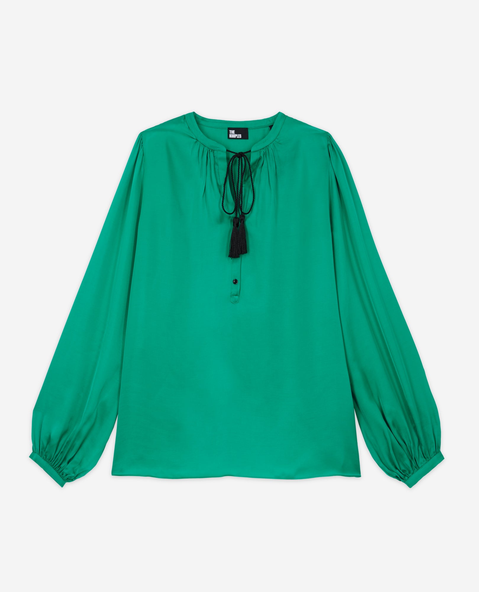 Shirt With Puffed Sleeves | Women | Green