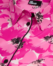 Silk Printed Shirt | Women | Pink