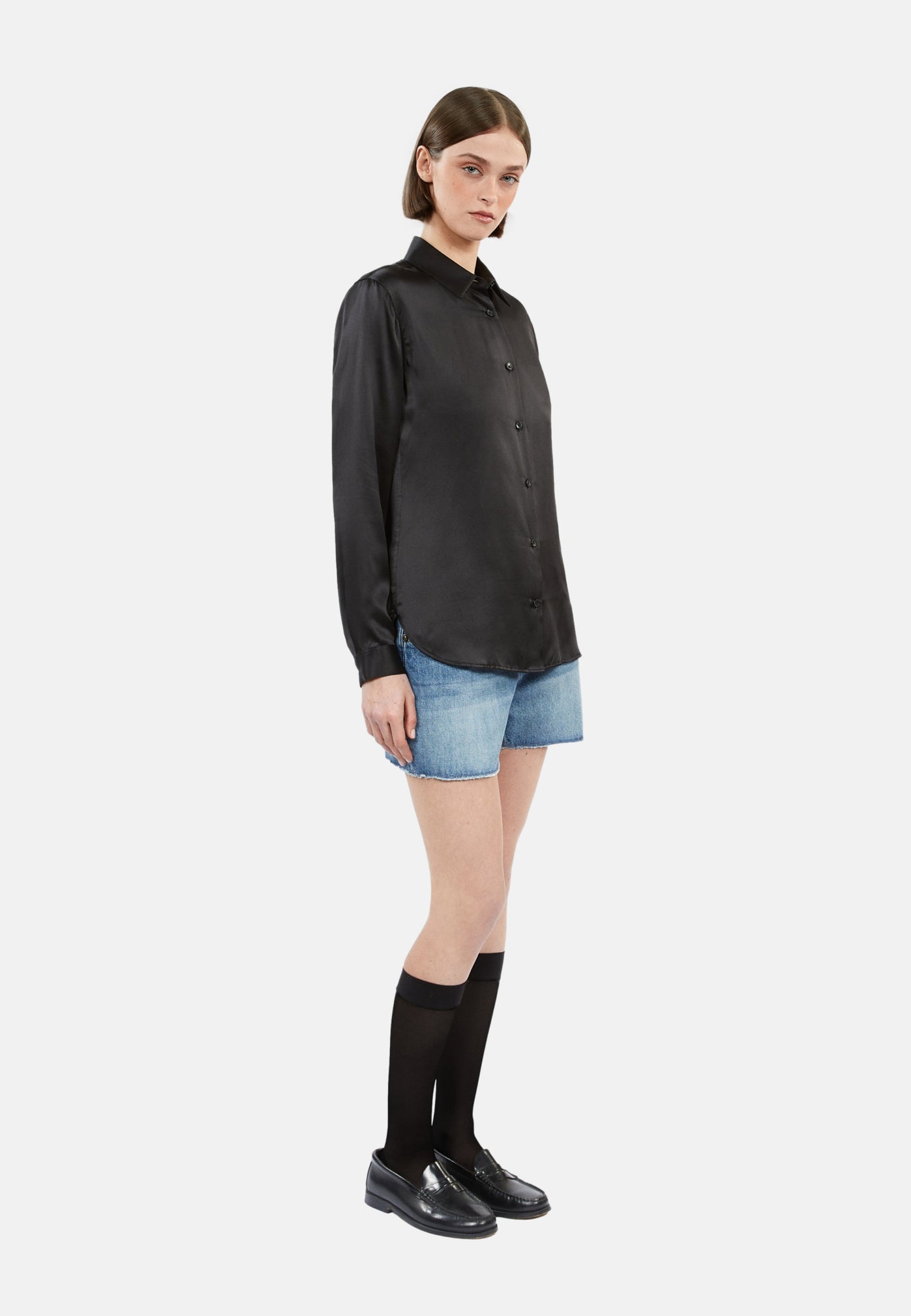 Silk Shirt | Women | Black