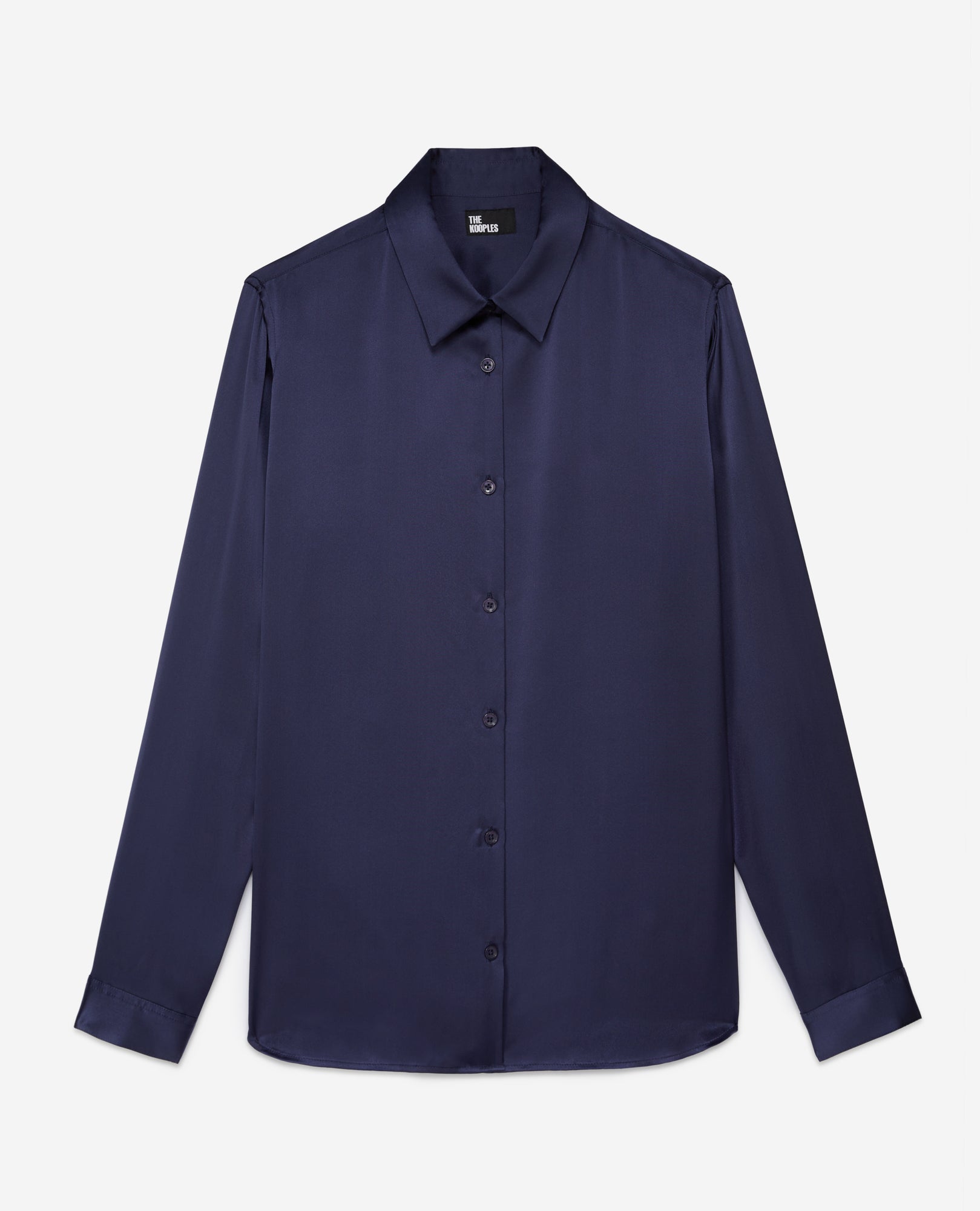 Satin Silk Shirt | Women | Night Blue