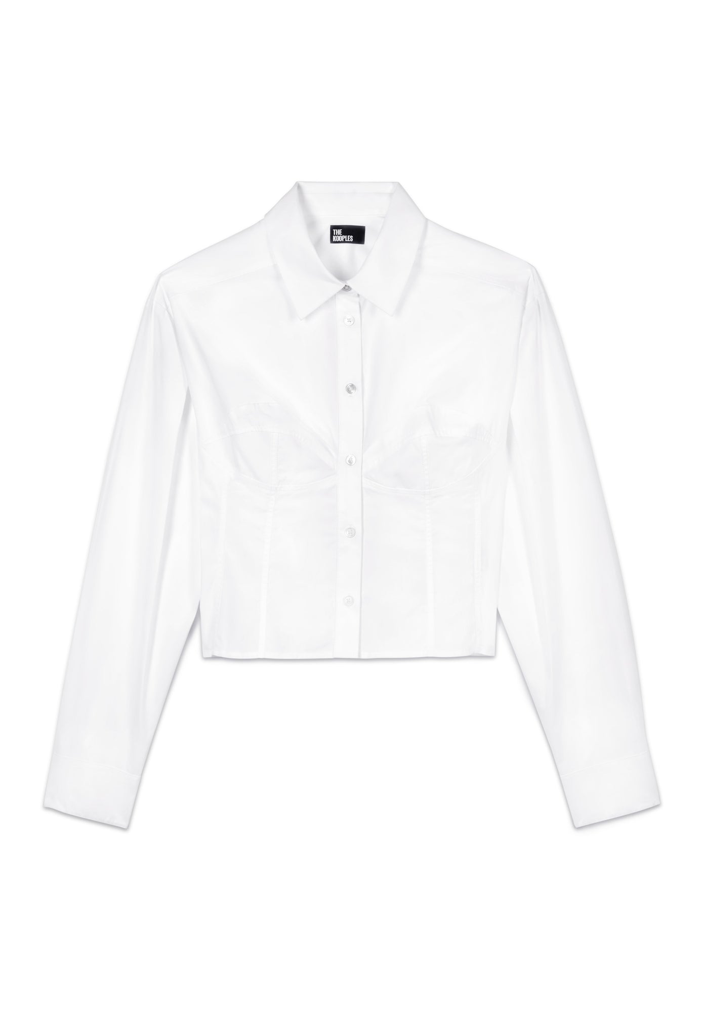 Shirt With Corset Style Stitching | Women | White