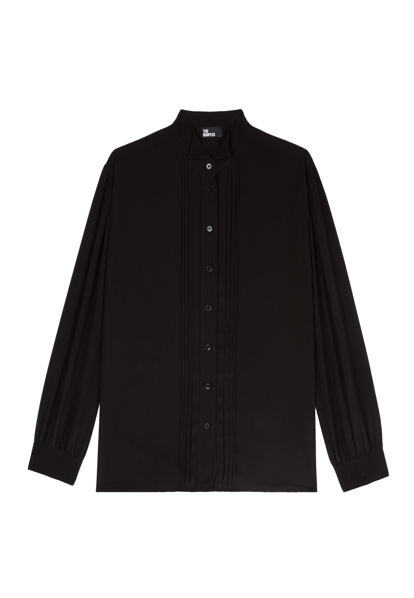 Silk Shirt With Pleating | Women | Black