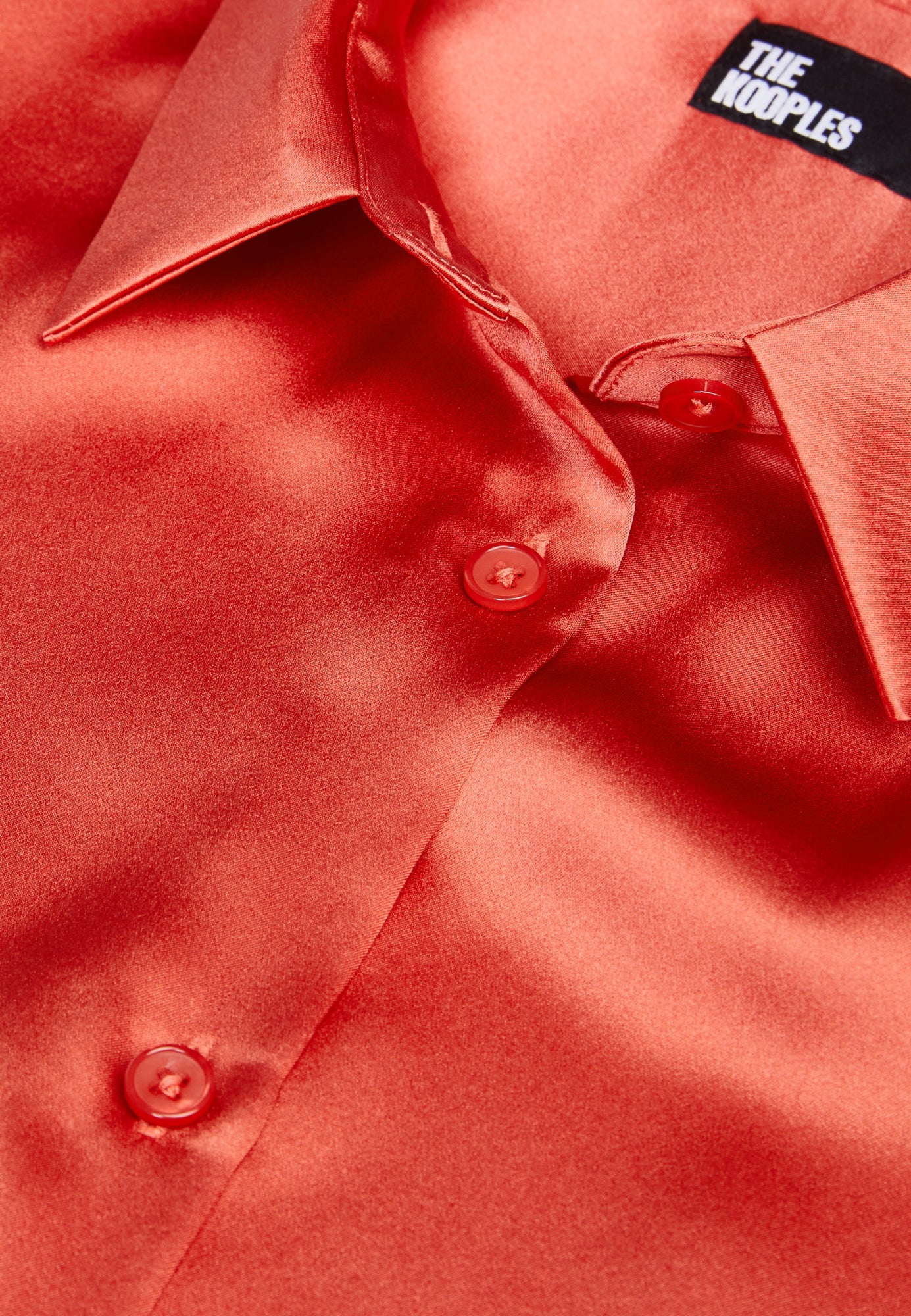 Satin Silk Shirt | Women | Red Brique