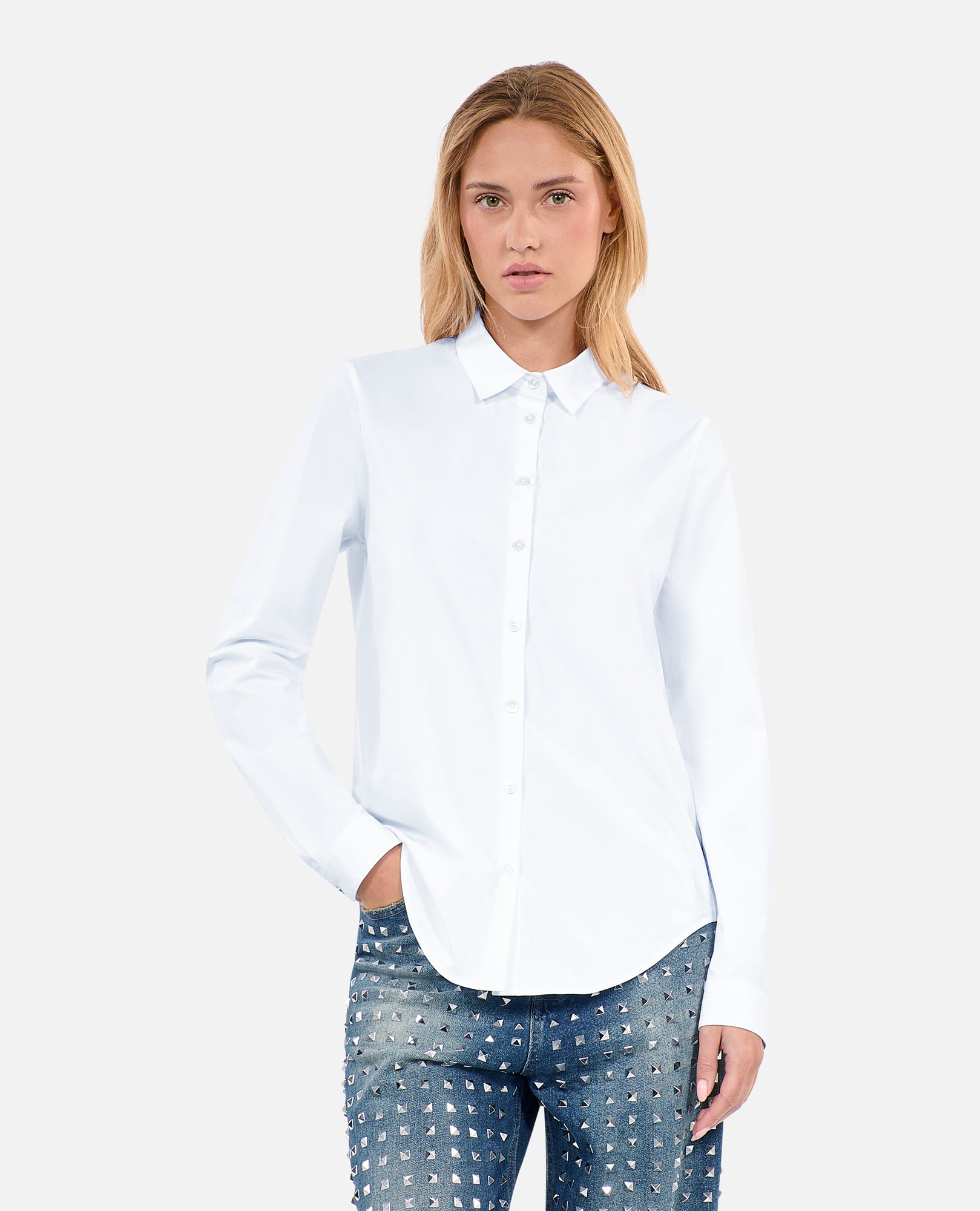 Poplin Shirt | Women | White