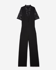 Jumpsuit With Lace Details | Women | Black