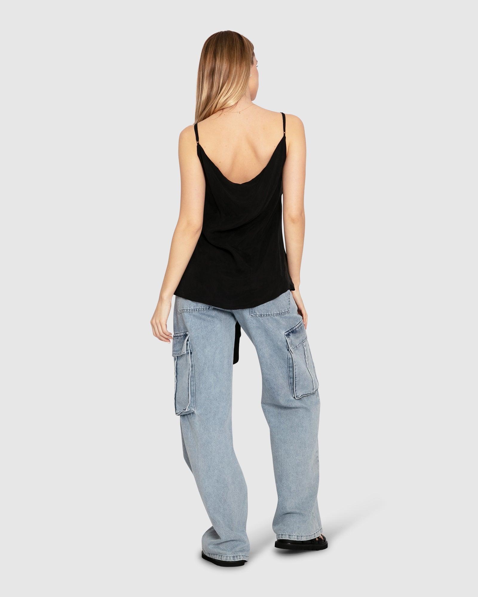 Women | First Class Reversible Tie Top | Black