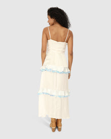 Women | Lovely Day Ruffle Maxi Dress | White