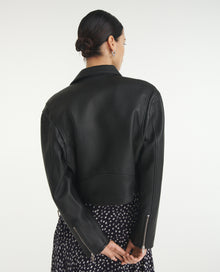 Leather Jacket With Zips | Women | Black