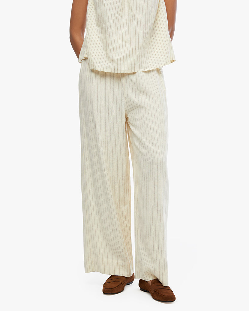 Tie Waist Pant | Antique White (V1)