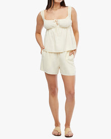 Pull On Short | Antique White