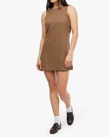 A-line Muscle Dress | Brown