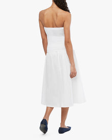 Ribbed Cotton Midi Dress | White (V2)