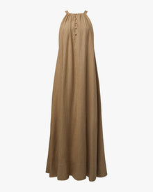 Flowy A-line Maxi Dress | Safari
