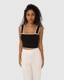 Women | Forevermore Knitted Top | Black