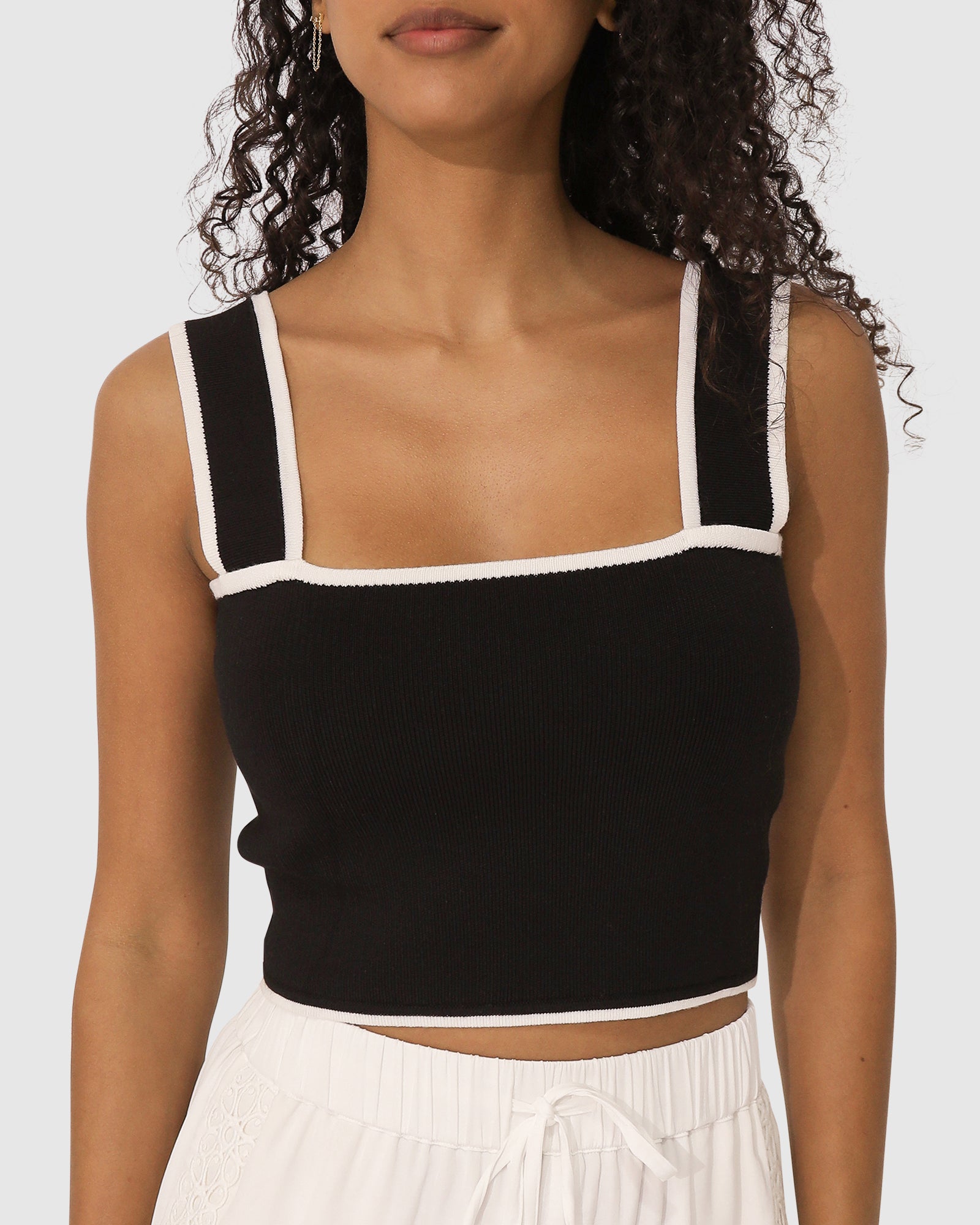 Women | Forevermore Knitted Top | Black