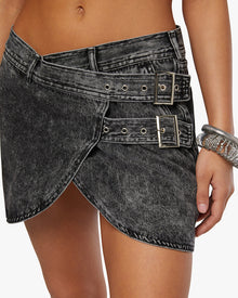 Wrap Skirt | Acid Wash