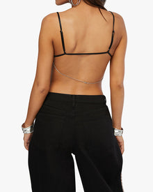 Chain Bandeau Top | Black