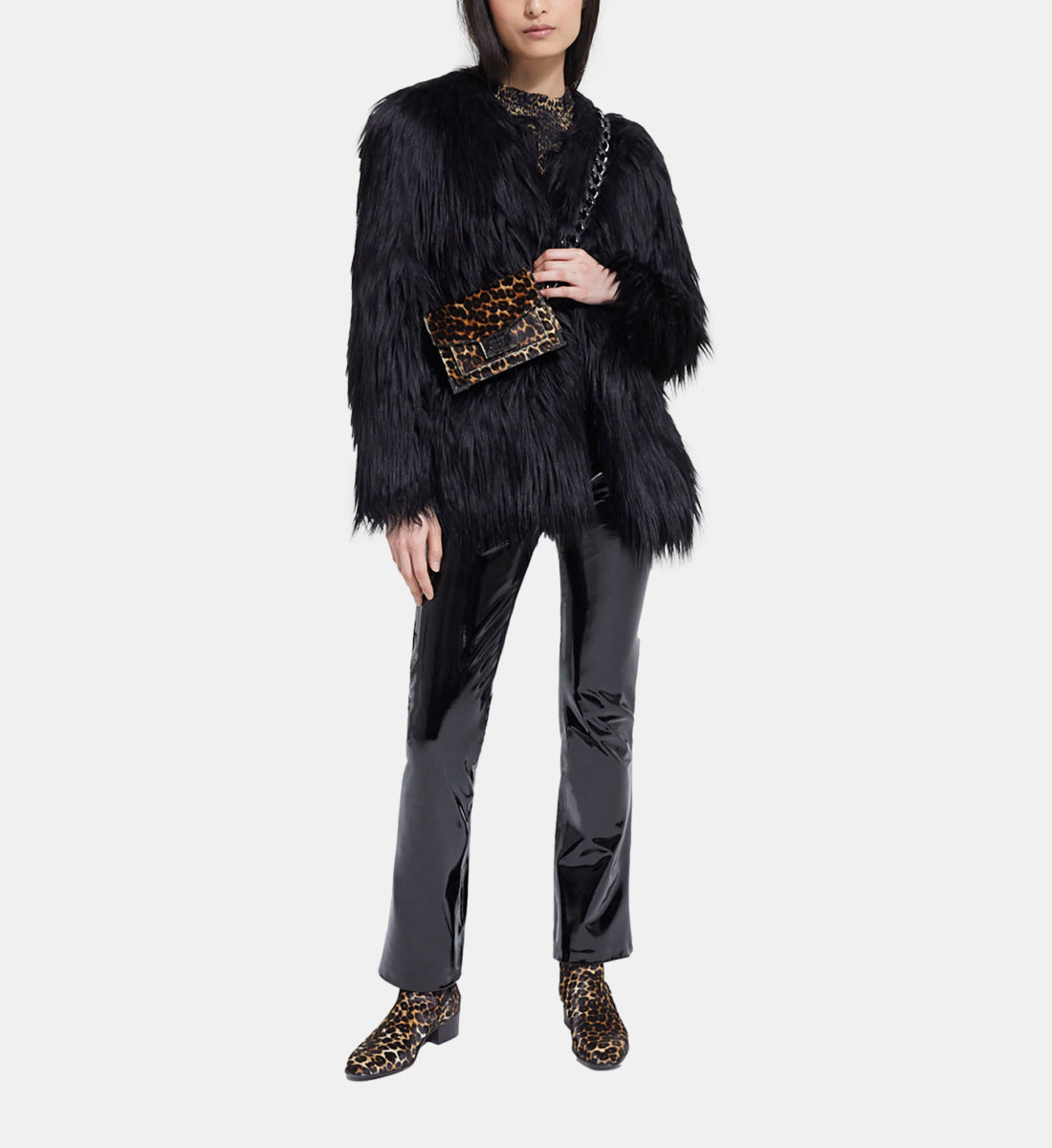 Faux Fur Coat | Women | Black