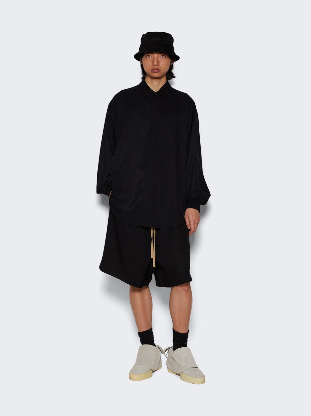 Men | Fear of God | Double Layer Shirt | Black