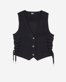 Waistcoat With Lacing | Women | Black