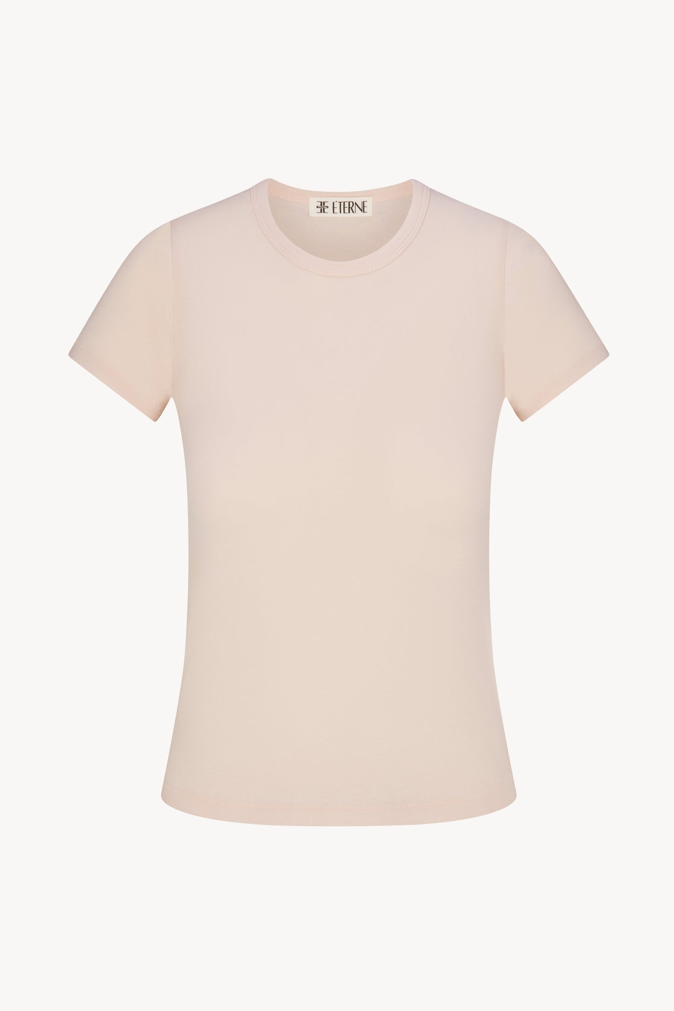 FITTED CREWNECK SHORT SLEEVE T-SHIRT - ETERNE