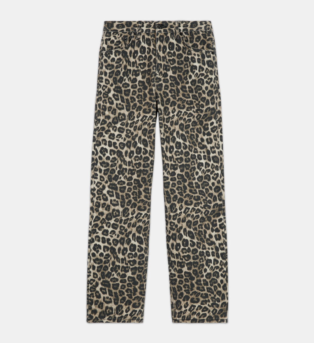 Print Straight-Cut Jeans | Women | Leopard