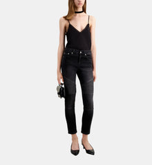 Slim Biker Jeans | Women | Black Washed