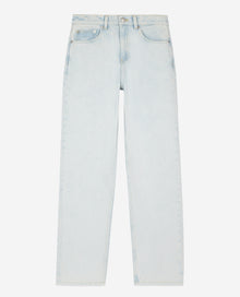 Faded Light Straight Jeans | Women | Blue Bleached x Navy