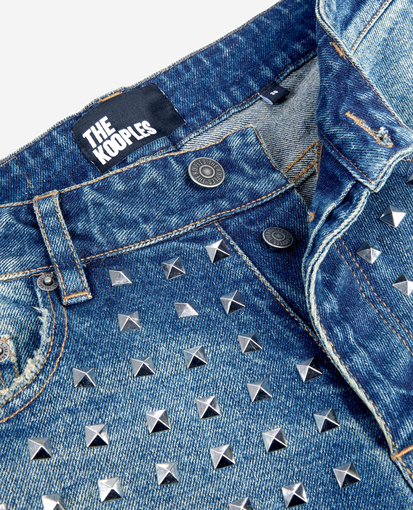 Straight Studded Jeans | Women | Blue Electric