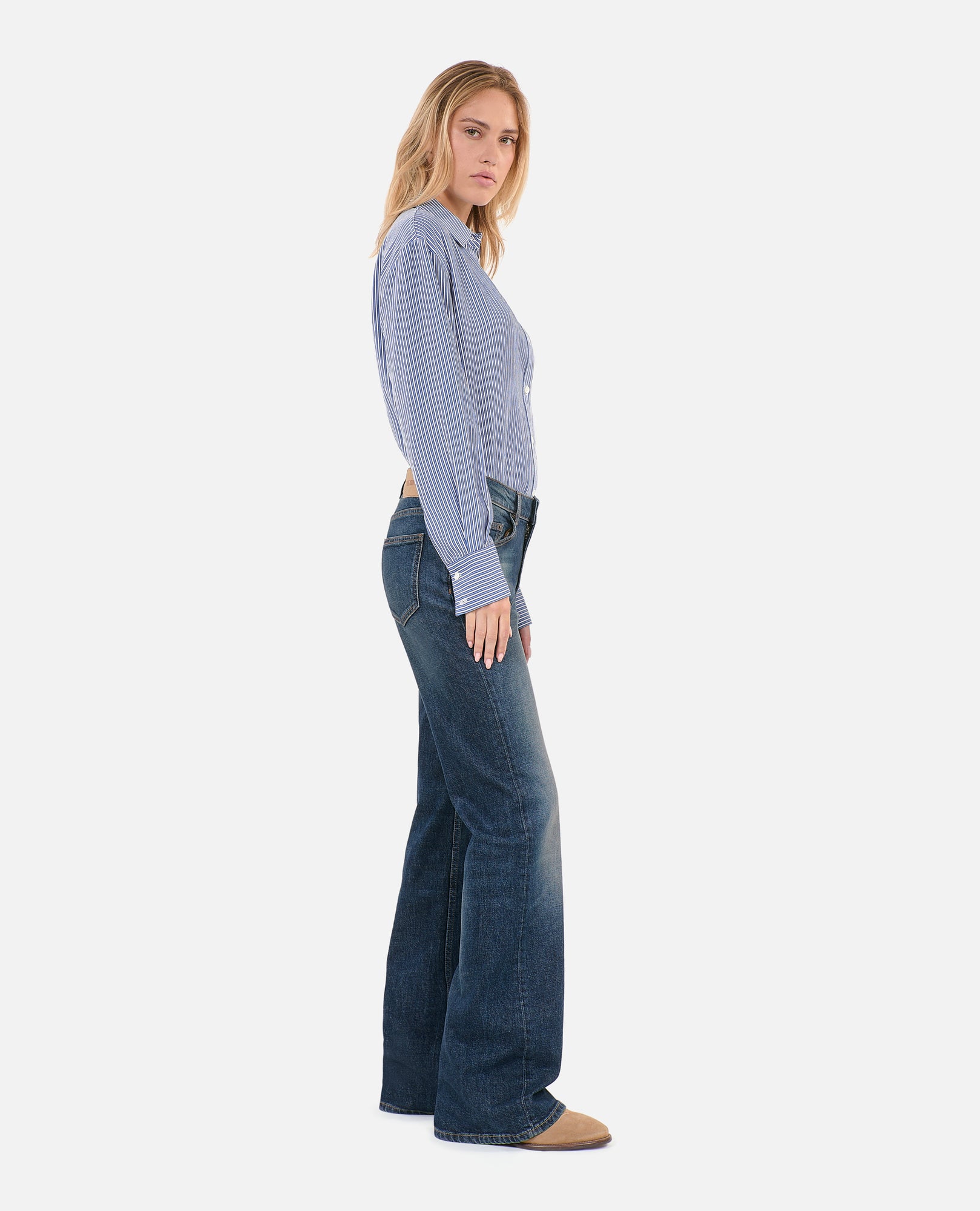 Flare Jeans | Women | Blue Electric