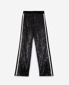 Sequinned Joggers | Women | Black