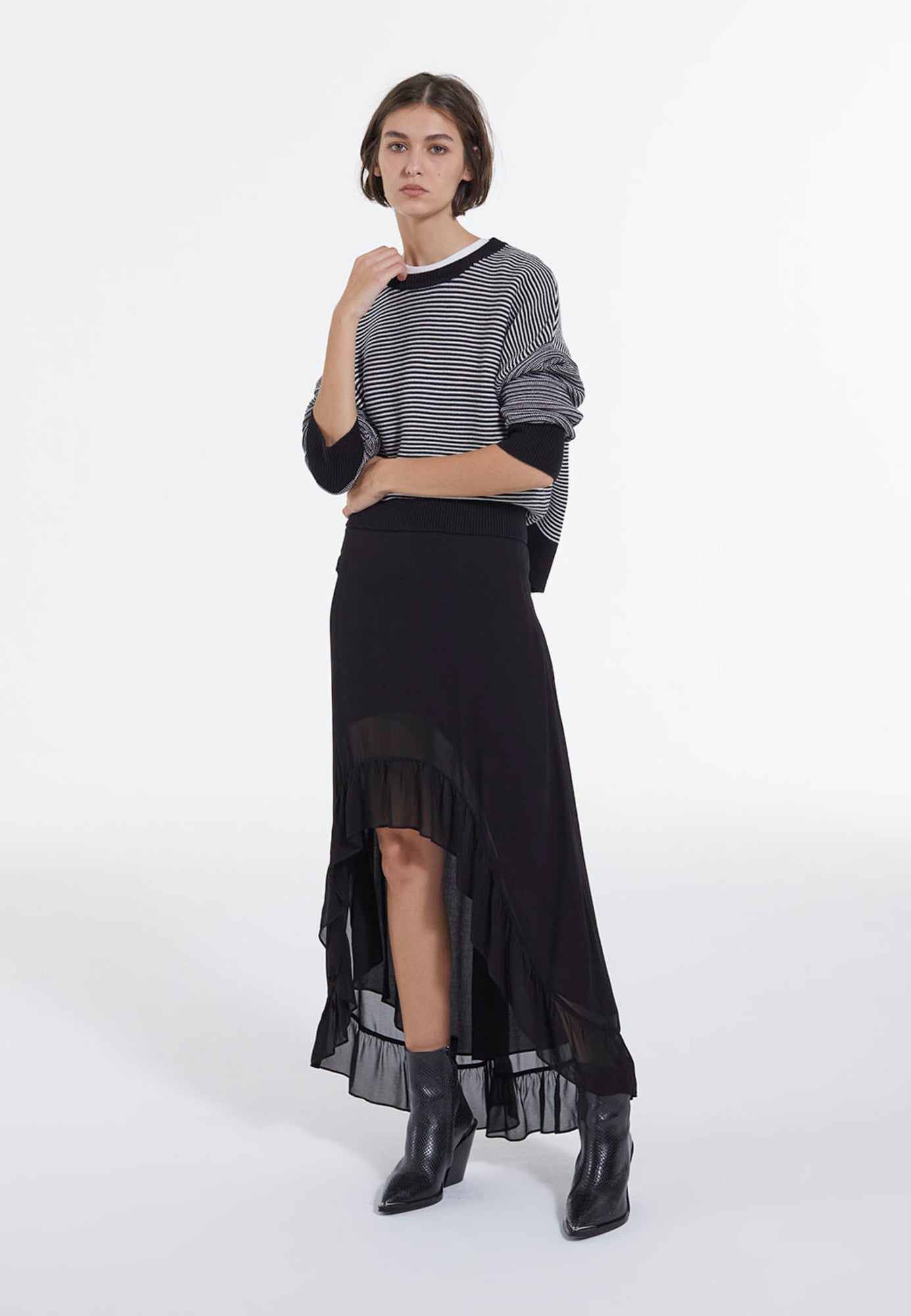 Long Skirt | Women | Black