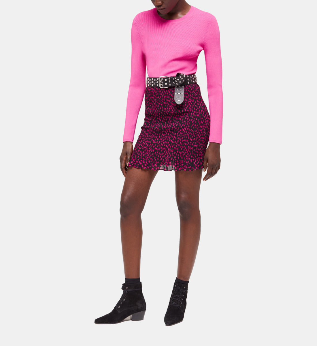 Short Printed Skirt | Women | Pink