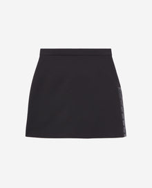 Short Crepe Skirt | Women | Black