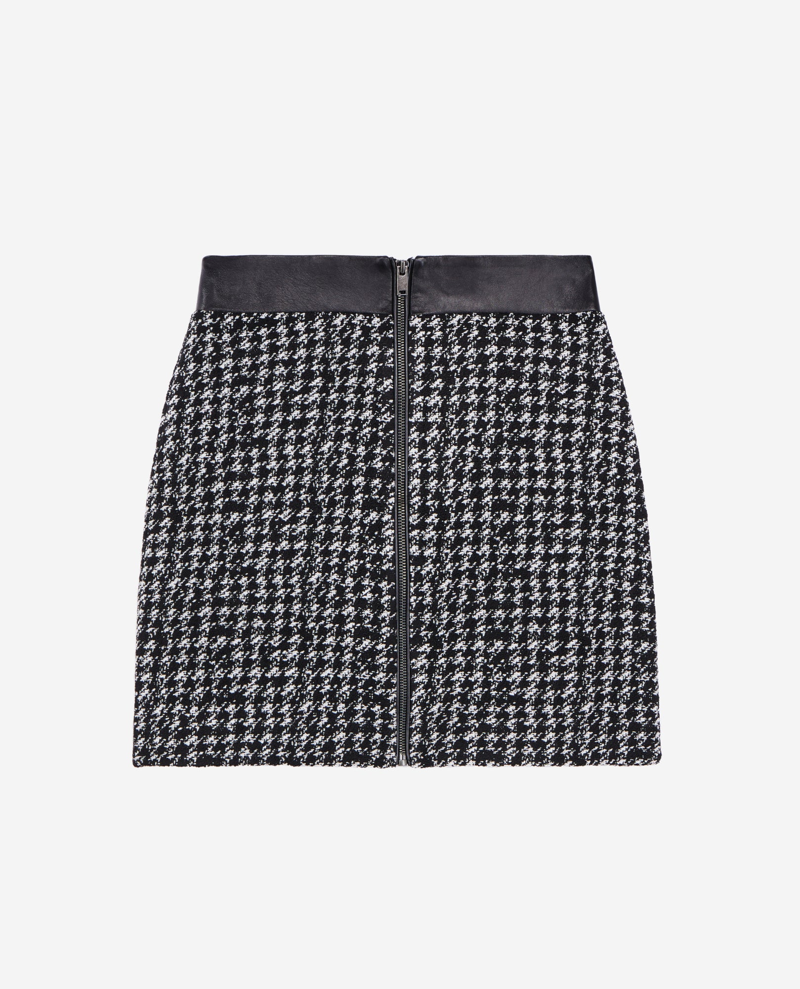 Short Tweed Skirt | Women | Black x White